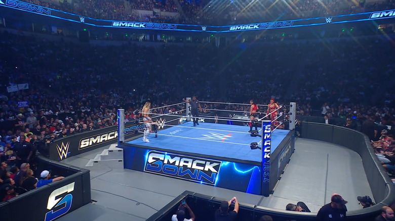 All four women in the ring