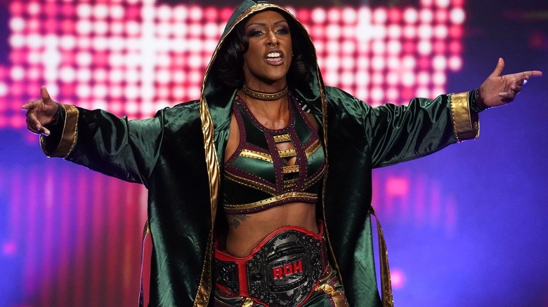 Red Velvet with the ROH Women's TV title