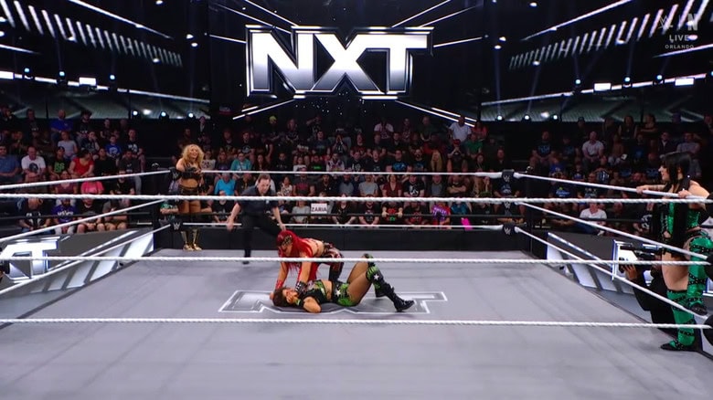 All four women in the ring