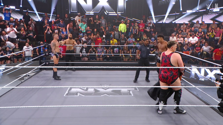 All four men in the ring