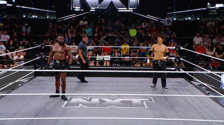 Carver and Wilder in the ring