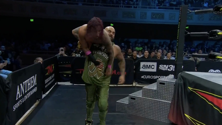 Francis with Navarro up on his shoulders