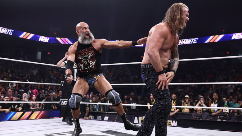 Ciampa attacking Jericho from behind