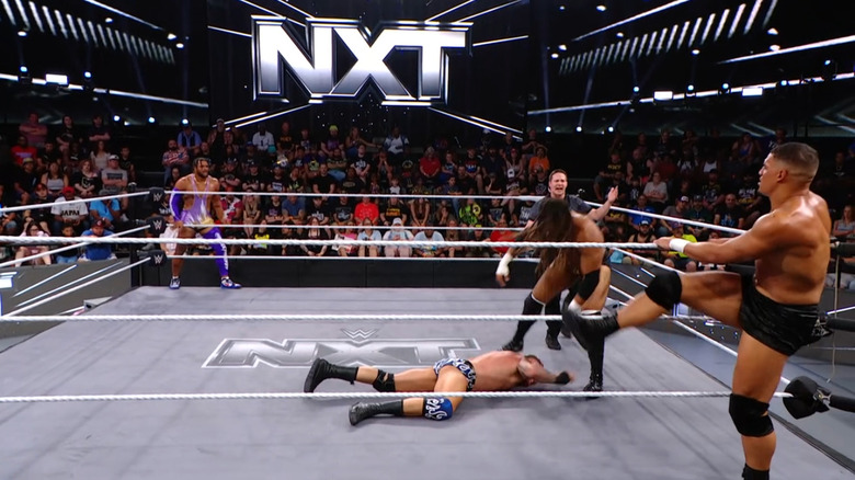 All four men in the ring