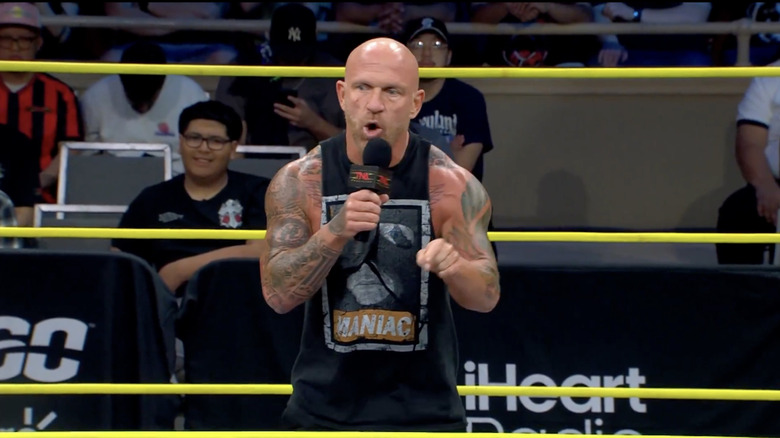 Young talking in the ring