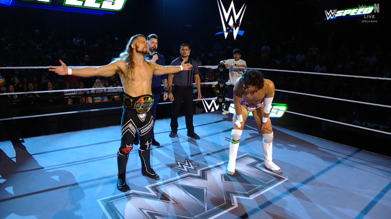 The two men in the ring during the announcement