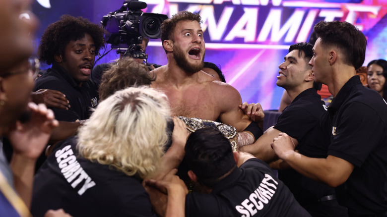 MJF being held back by security