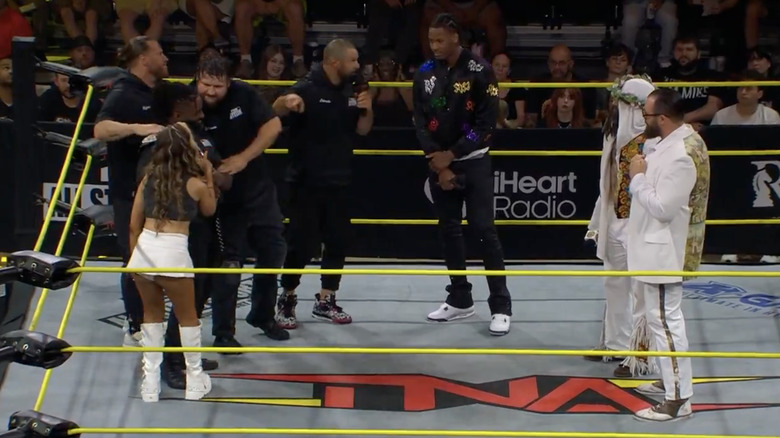 The System, Sosa, and The Righteous all in the ring