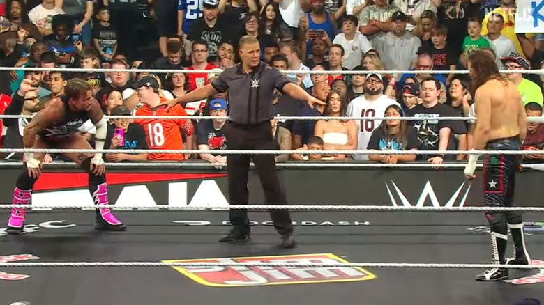 Punk and Zayn inside the ring