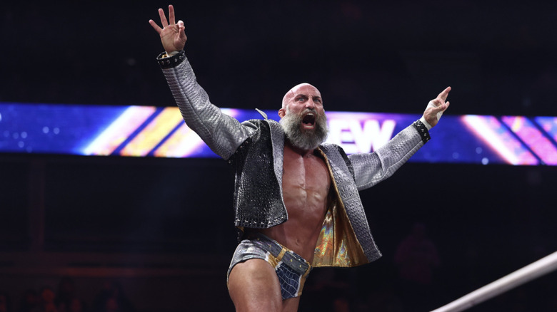 Ciampa posing on the ropes