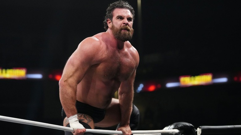 Jake Doyle posing on the ropes