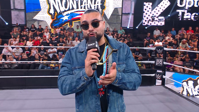 Montana talking in the ring