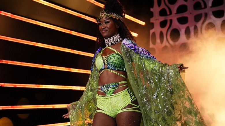 Queen Aminata's entrance